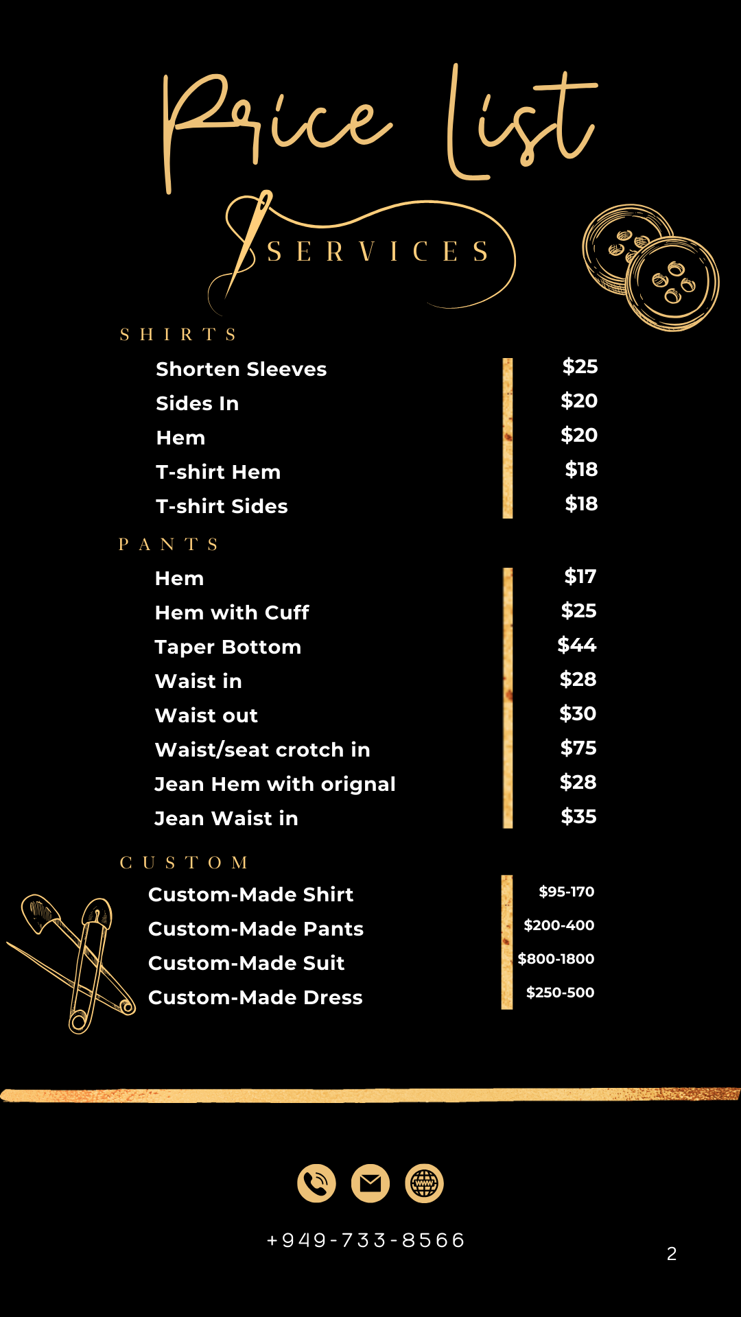 Price List 2